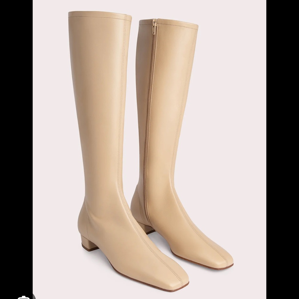 By FAR Edie Knee-high Light Brown Boots Size 39